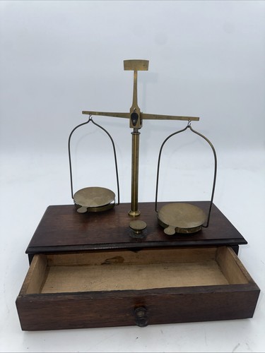 Antique table top apothecary - table,